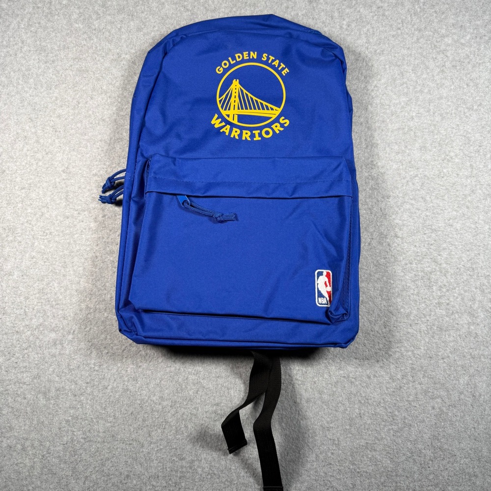 NBA Golden State Warriors Backpack Blue School Bag Travel Rucksack NBA Logo